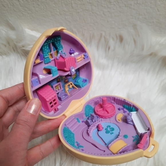 Vintage Bluebird Polly Pocket Strolling Baby Nursery Compact 1994 - Picture 6 of 10